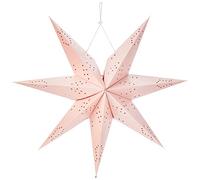 Best Season 236 - 30 Estrella de papel "Romantic de Star, metal, E14, color rosa, 16 x 54 x 50 cm