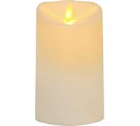 Best Season Star Trading - Vela LED (15 cm, luz amarilla con temporizador, funciona con pilas, plástico), color marfil