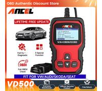 Best Seller ANCEL VD500 OBD2 escáner todo el lector de código del sistema Airbag ABS EPB reinicio de aceite herramienta de diagnóstico de coche para VAG VW Audi Skoda