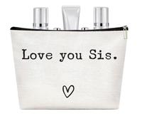 Best Sister Ever Bolsa de viaje Neceser,Neceser Bolsa de viaje | Neceser grande Regalos para hermanas - Bolso portátil de la higiene de los artículos de tocador del viaje, bolso cosmético divertido de