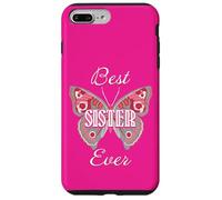 Best Sister Ever Butterfly Design Cute Colorful Family Love Carcasa para iPhone 7 Plus/8 Plus