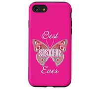 Best Sister Ever Butterfly Design Cute Colorful Family Love Carcasa para iPhone SE (2020) / 7/8