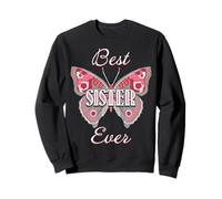 Best Sister Ever Butterfly Design Cute Colorful Family Love Sudadera