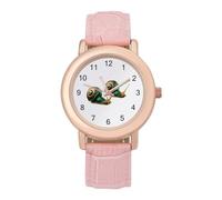 Best Snail Cool Snail - Reloj de pulsera para mujer, elegante, analógico, de cuarzo, correa de piel