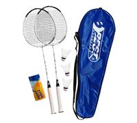 Best Sporting 200 XT Set de badminton, 2 Raquette de Badminton 3 balles Sac de transport inclus