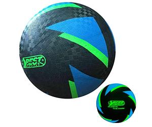 BEST SPORTING Balón de fútbol Descalzo Que Brilla en la Oscuridad, tamaño 5, Pelota Deportiva Negra y Azul, Pelota de Deporte Brillante, Pelota de Juego para niños de PVC, Pelota de Playa para