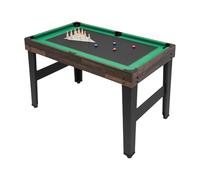 Best Sporting - Mesas de juego multifuncionales 10 en 1, mesa de juegos multifunción para niños y adultos, incluye hockey de aire, mesa de ping pong, mesa de billar, futbolín, etc. (marrón oscuro)