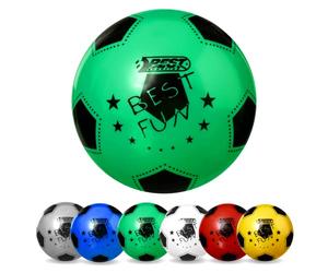 Best Sporting - Pelota de PVC Divertida y Ligera, Pelota de fútbol, Pelota de Playa de 23 cm, con Logotipo Colorido, Pelota de Goma, para niños