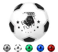 BEST SPORTING Pelota de PVC Fun | Pelota de juego ligera | Fútbol blanco | Balón de agua de alta calidad | Balón de playa de 23 cm | Logotipo de balón colorido | Balón de goma