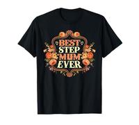 Best Step Mum Ever Floral para La Mejor Mamá del Mundo Camiseta