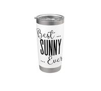 Best Sunny Ever linda madre mamá madres cumpleaños amor mamá Vaso térmico de acero inoxidable de doble pared