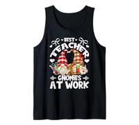 Best Teacher Gnomes For Teaching Women & Funny Teacher Crew Camiseta sin Mangas