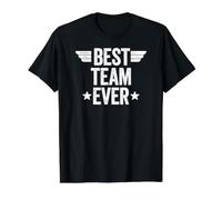 Best Team Ever Camiseta gráfica económica, Hombre, Negro, L