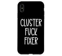 Best Team Ever Coworker Cluster Fuck Fixer of Everything Dad Carcasa para iPhone XS MAX