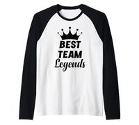 Best Team Ever Employee Appreciation Coworker Work Legends Camiseta Manga Raglan