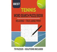 Best Tennis Word Search Puzzle Book: Relaxing True Large Print Puzzles for Tennis Lovers