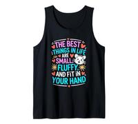 Best Things Are Small Fluffy Fit in Your Hand Roedor Cita Camiseta sin Mangas
