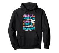 Best Things Are Small Fluffy Fit in Your Hand Roedor Cita Sudadera con Capucha