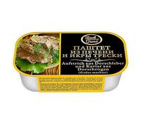Best Time - Pastas para untar de hígado de bacalao y caviar de huevas de bacalao, 12 unidades (12 x 120 g)