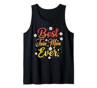 Best Twin Mom Ever Women Grandma Floral Mothers Day Twin Mom Camiseta sin Mangas