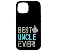 Best Uncle Ever diseño Vintage tío Pulgares hacia Arriba Carcasa para iPhone 15