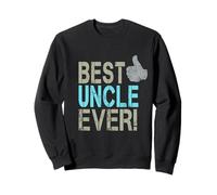 Best Uncle Ever diseño Vintage tío Pulgares hacia Arriba Sudadera