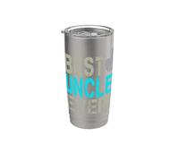 Best Uncle Ever diseño vintage tío pulgares hacia arriba Vaso térmico de acero inoxidable de doble pared