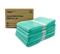 Best Value - Recambios ecológicos para cubos de pañales Korbell, paquete de 6 (azul, más 26 L)