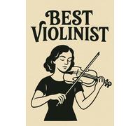 Best Violinist Notebook | Graph Journal: 120 Pages | Glossy Cover | Perfect Gift for Women Who Play Violin, Female Violinists, Music Lovers, Birthday | Format A5