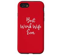 Best Work Wife Ever Funny Coworker Office Bestie Work Wife Carcasa para iPhone SE (2020) / 7/8