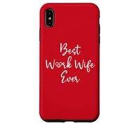Best Work Wife Ever Funny Coworker Office Bestie Work Wife Carcasa para iPhone XS MAX