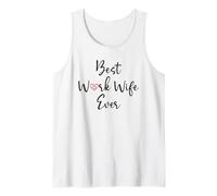 Best Work Wife Ever Funny Office Coworker Bestie Work Wife Camiseta sin Mangas