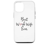 Best Work Wife Ever Funny Office Coworker Bestie Work Wife Carcasa para iPhone 12/12 Pro