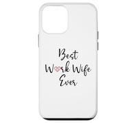 Best Work Wife Ever Funny Office Coworker Bestie Work Wife Carcasa para iPhone 12 Mini