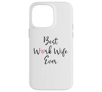 Best Work Wife Ever Funny Office Coworker Bestie Work Wife Carcasa para iPhone 14 Pro MAX