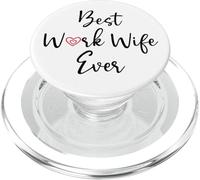 Best Work Wife Ever Funny Office Coworker Bestie Work Wife PopSockets PopGrip para MagSafe