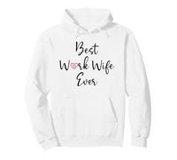 Best Work Wife Ever Funny Office Coworker Bestie Work Wife Sudadera con Capucha
