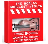 BestaFiesta Regalo de broma para él, el violín más pequeño del mundo, regalo divertido de cumpleaños, regalo para el día del padre, regalo divertido para papá, marido, esposa, novio, novia