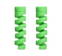 BestAlice 20 unidades de ahorro de cable de carga, tubo espiral flexible, organizador de gestión de cables, funda protectora de cable de silicona, color verde