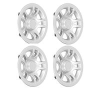 BestAlice 4 Tapacubos para Carrito de Golf, Tapacubos para Carrito de Golf de 8 Pulgadas, Tapacubos Universales para Ruedas para Coches de Clubes, Universales, Plateados, Totalmente Envolventes, Prote