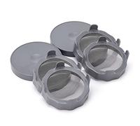 BestAlice Paquete de 6 tapas para brotar, tapa de colador de tarro con pantalla de acero inoxidable para tarros de boca ancha de 86 mm, kit de germinación para brotes