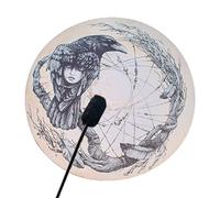 BestAlice Tambor chamán, tambor de mano con diseño de árbol de la vida de 10 pulgadas con tambor, sanador de sonido instrumental, regalo para los amantes de la música