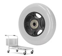 BestAlice Walker Ruedas de Repuesto, Ruedas de Goma de 4 Pulgadas para Andador, Ruedas Delanteras para Silla de Ruedas, Andador Antideslizante, Repuesto Universal para Silla de Ruedas, Accesorios para