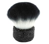 Bestbling Bling Bling - Brocha grande para polvo mineral, brocha de maquillaje, brocha para base de maquillaje, brocha perfecta para polvos bronceadores de gran cobertura, color negro