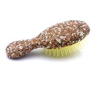 Bestbling Bling - Mini cepillo de masaje portátil con cojín de aire para niños y niñas, diseño bonito y compacto (dorado)