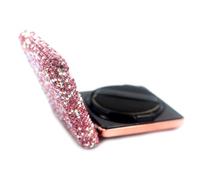 Bestbling Cojín de aire con diamantes de imitación, contenedor compacto de 0.17/0.7 onzas, capacidad vacía, base de maquillaje, polvos de maquillaje, caja rellenable con soplo para viajes de bricolaje