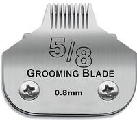 BESTBOMG 5/8 - Cuchilla de repuesto para aseo de perros, compatible con las series Heiniger/Moser Max45/Andis/Oster A5 para perros, tamaño 5/8 1/32"(0,8 mm)