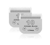BESTBOMG - Cuchilla de repuesto para aseo de perros, compatible con las series Heiniger/Moser Max45/Andis/Oster A5 para perros, tamaño 10 # 1/16 "(1,5 mm)