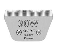BESTBOMG Cuchillas extraíbles de 30W de Ancho para el Cuidado de Mascotas,compatibles con cortapelos Heiniger/Moser Max45/Andis/Oster A5,Longitud de Corte 1/50 Pulgadas (0,5 mm)