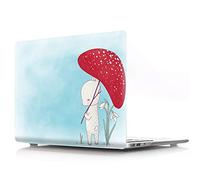 Bestcatgfit [Animal Series Newest Air 13 Hard Shell Fundas with Keyboard Cover para Newest MacBook Air 13 Inch (Models: A1932) - Mushroom Beaver